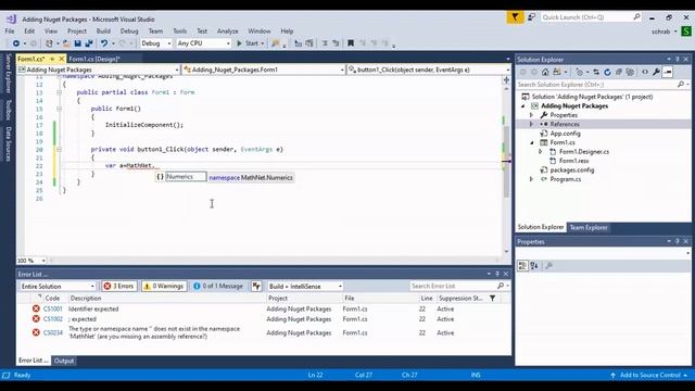 How to Add(Install) and Use NuGet Packages in Visual Studio Codes смотреть онлайн