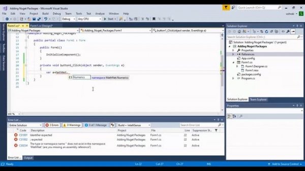 How to Add(Install) and Use NuGet Packages in Visual Studio Codes