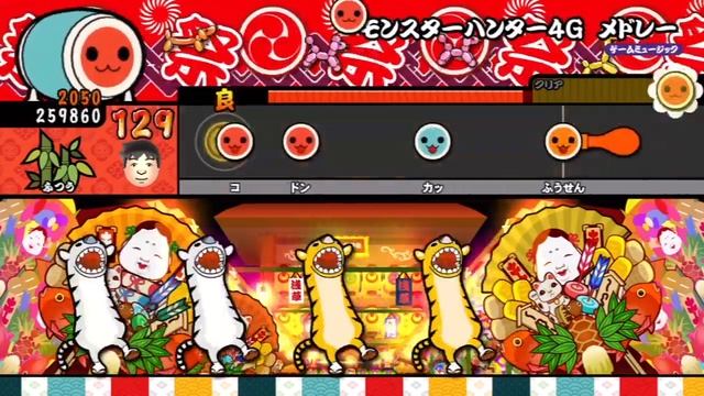 [Taiko no Tatsujin Tokumori] Monster Hunter 4G Gameplay смотреть онлайн