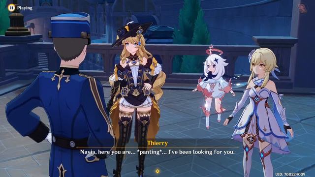 How to get into a date with Navia? Lets continue Fontaine [Eng/Sp] смотреть онлайн