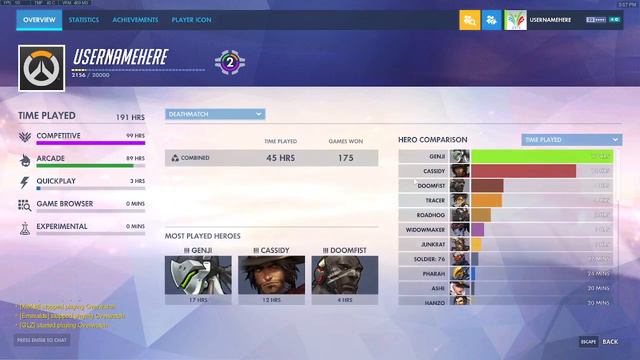 Overwatch Alternate Account Stats смотреть онлайн