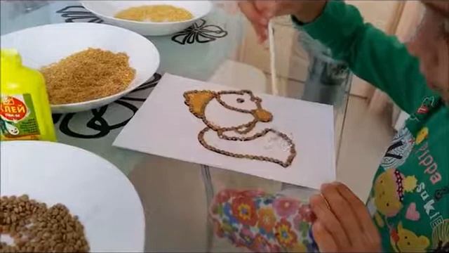 Поделка из круп Рыбка смотреть онлайн