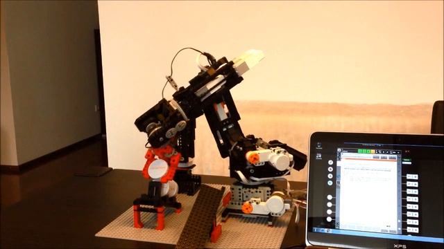 OrangeApps 6 Axis Lego Robot controlled by Lego EV3 and KRC4 смотреть онлайн