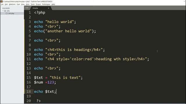 php Echo and Print Statements | php Print vs Echo | PHP Tutorial For Beginners смотреть онлайн