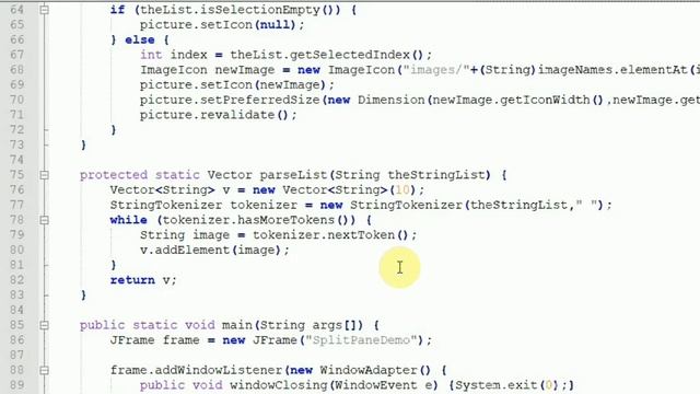 #97 - GUI application to display image when user selects image name using SplitPane and ScrollPane смотреть онлайн