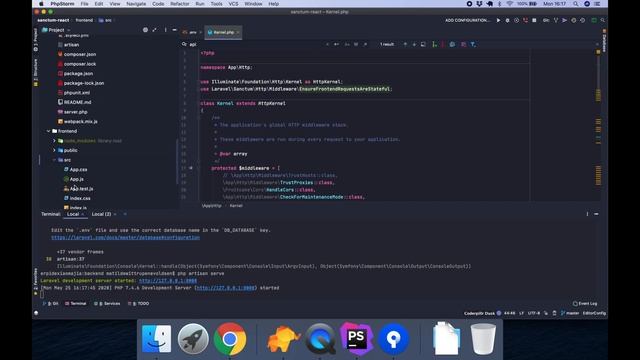 How to set up a cors policy in ReactJS with Laravel Sanctum | Laravel tutorial | React Tutorial смотреть онлайн