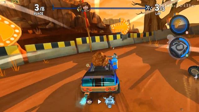 Гонки на льду против Бенни ☀ Beach Buggy Racing 2: Island Adventure Прохождение игры #9 смотреть онлайн