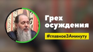Грех осуждения_МИНУТА (о. Владимир Головин)