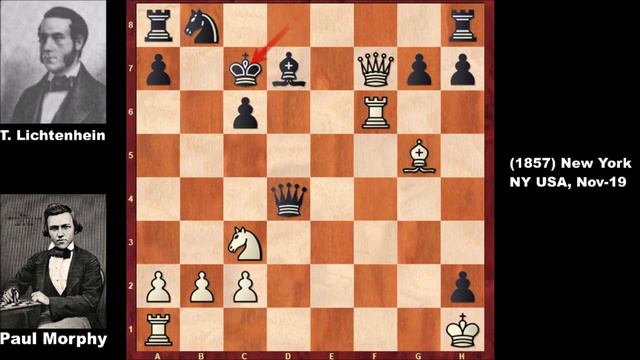 Paul Morphy Chess Game in a Nutshell: Morphy vs Theodore Lichtenhein (1857) смотреть онлайн