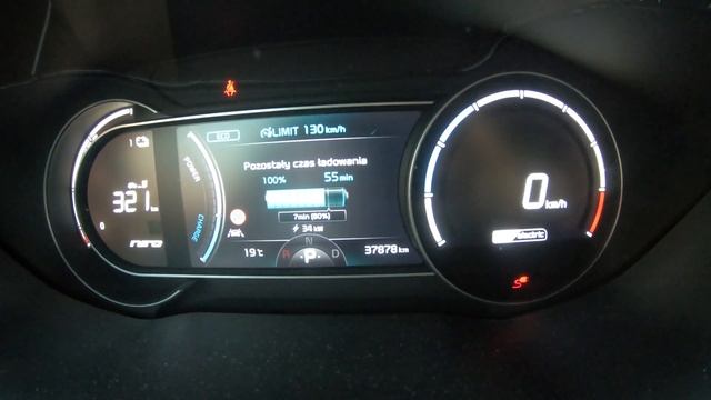Test Sprawności Ładowanie DC Kia e-Niro 10-100% Czytaj opis смотреть онлайн