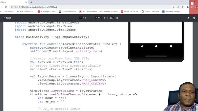 Kotlin Android App Development - Lesson 11 | Dynamic Time Picker смотреть онлайн