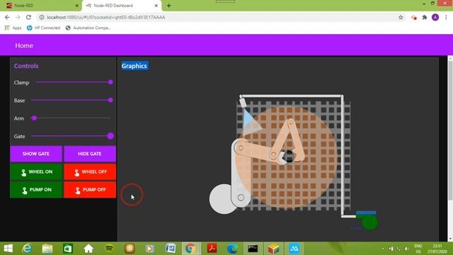 SVG animation in Node-RED Dashboard with Delta PLC (DVP 12SE ) смотреть онлайн