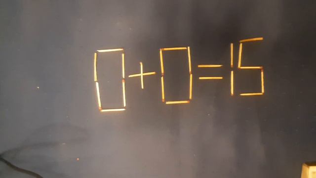 0+0=15.Переставьте 2 спички#puzzle #головоломка#matchpuzzle#rompecabezas#сірники