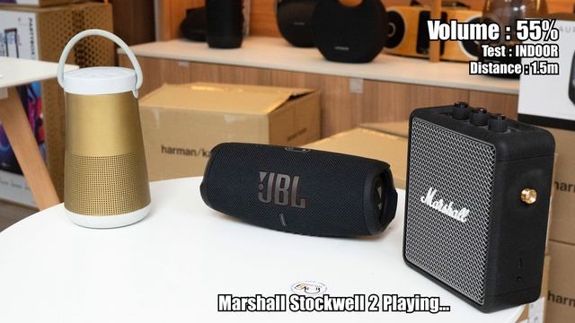 Bose Revolve Plus & JBL Charge 5 & Marshall Stockwell 2 l Sound Test смотреть онлайн