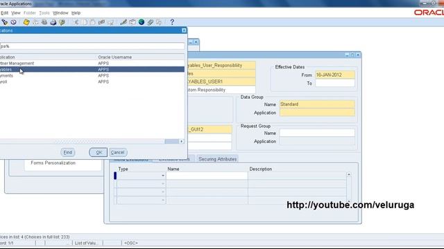 Oracle ERP Applications : R12 Responsibility Creation смотреть онлайн