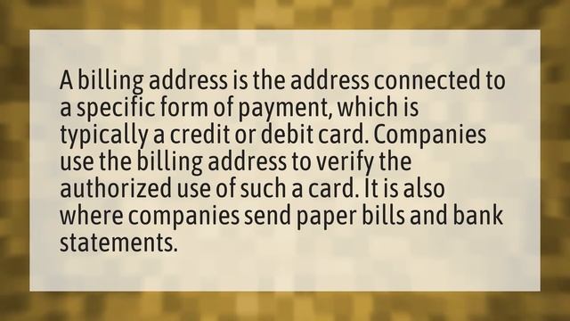 What is the billing address for a debit card? смотреть онлайн