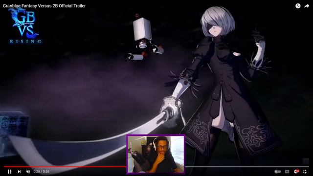 Nier Automata COLLAB?!! | Granblue Fantasy Versus: Rising 2B DLC Trailer Reaction! #reaction смотреть онлайн
