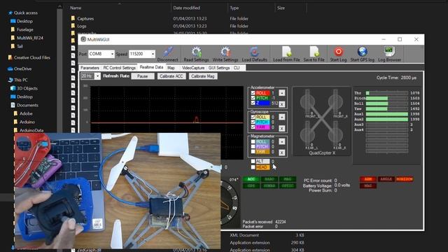 DIY arduino drone with NRF24l01 receiver(DJI tello clone) part 5 | PID tuning and flying drone смотреть онлайн