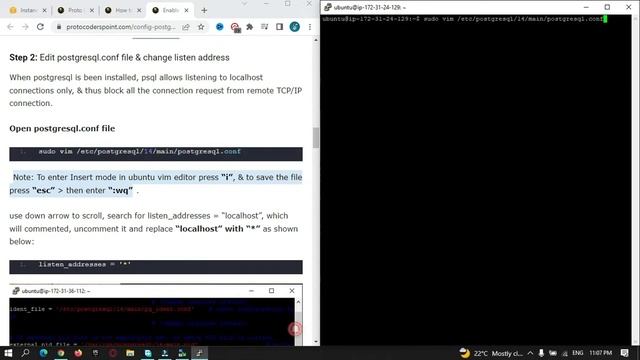 Install PostgreSQL on Ubuntu aws Server & Config postgres for remote connection using pgadmin смотреть онлайн