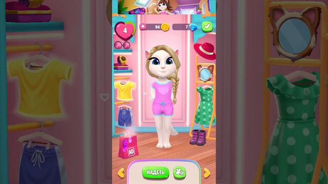 Делаем кошечку красивой Играем в телефоне Без звука смотреть онлайн