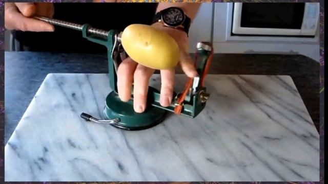 Manual Apple And Potato Peeler With Crank Handle | Kitchen Gadget