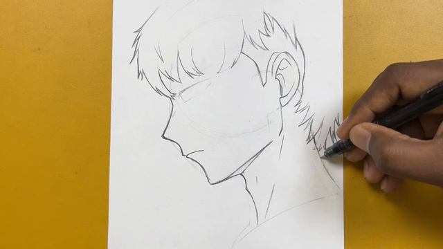 How to draw anime boy step-by-step смотреть онлайн