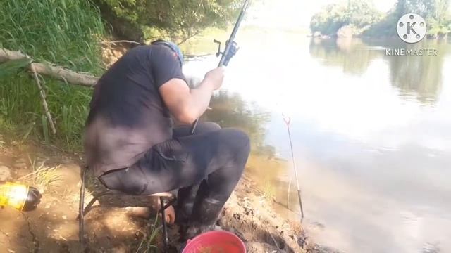Рыбалка с женой на уклейку летом! Жена ловит рыбу смотреть онлайн