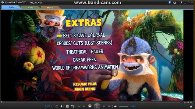 The Croods 2013 DVD Menu Walkthrough (2018 UPHE Re-Print) смотреть онлайн