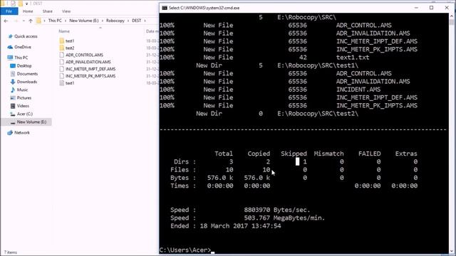 WINDOWS Robocopy Utility смотреть онлайн