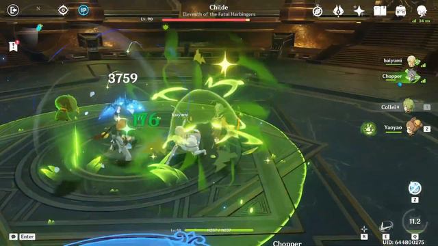 Genshin Impact: FIGHTING CHILDE WITH 1 ELEMENT (no geo) смотреть онлайн