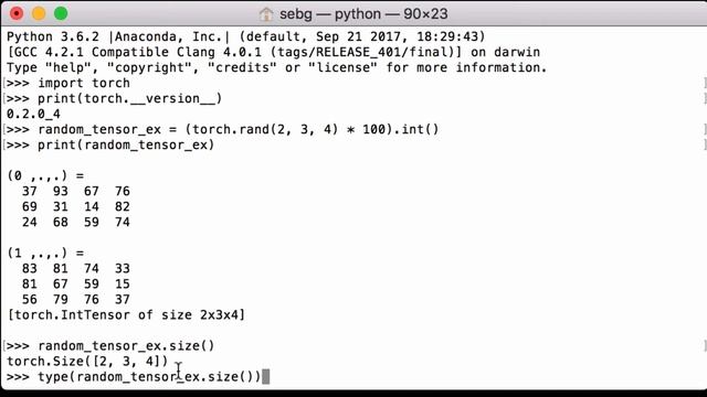 PyTorch Tensor Shape: Get the PyTorch Tensor size - PyTorch Tutorial смотреть онлайн