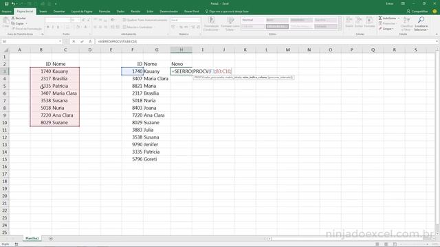 Comparar listas no Excel utilizando a Função PROCV смотреть онлайн
