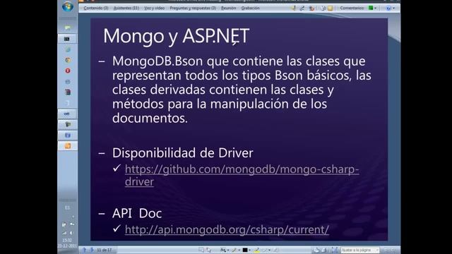 Uso de ASP.NET y MongoDB смотреть онлайн