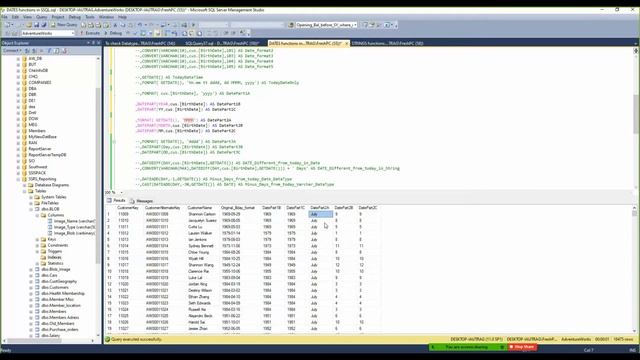 SQL # 22: DATES functions смотреть онлайн