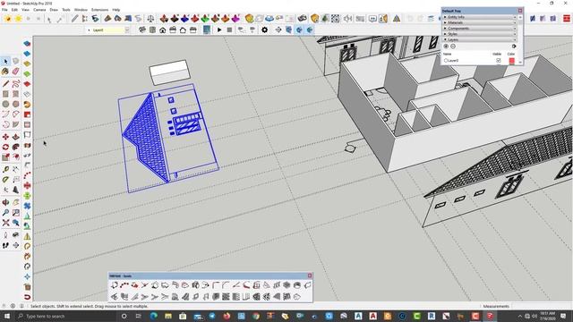 Tutorial Sketchup Import File Autocad, Modeling Dinding, Melubang Rec Pintu, Jendela Mudah & Cepa смотреть онлайн