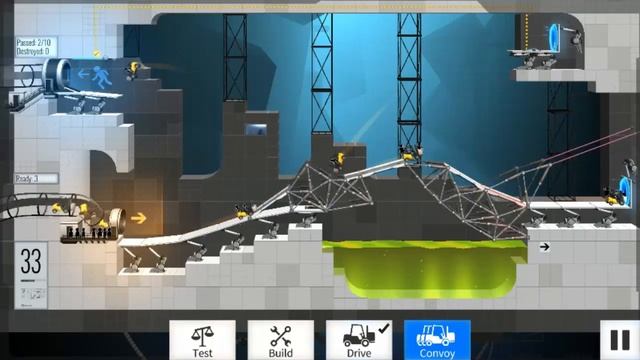 Bridge Constructor Portal Level 33 Walkthrough смотреть онлайн