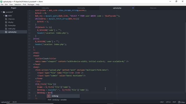 Upload System programmieren | PHP, MySQL, HTML | Unsere eigene Cloud #5 | DavidsProTv смотреть онлайн