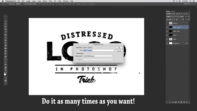 Photoshop: How To Distress A Logo Effect