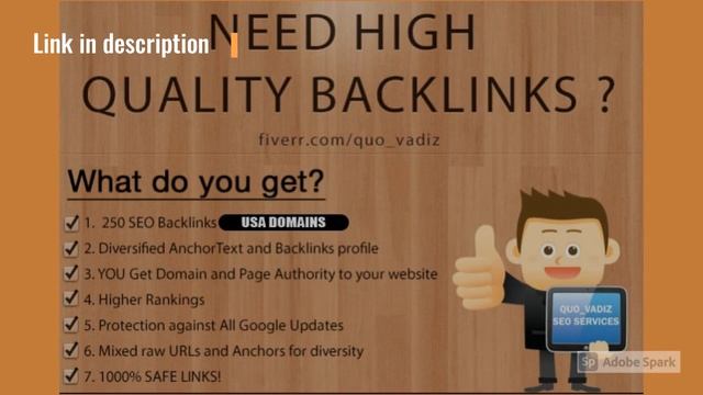 I will 250 high quality backlinks improves SEO in 2020 смотреть онлайн