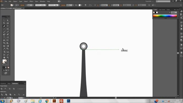 Как нарисовать ветряк в иллюстраторе wind turbine in illustrator