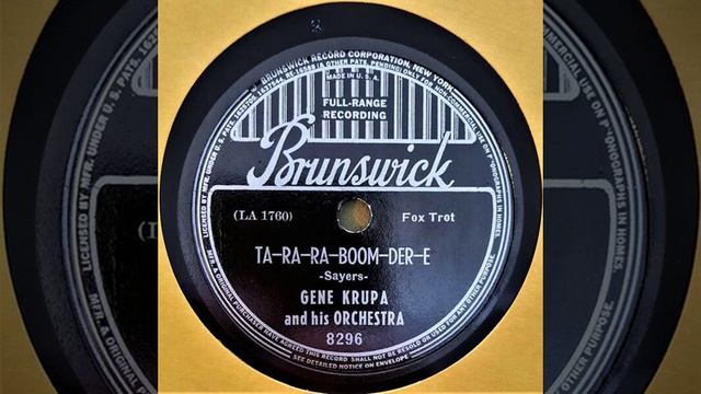Ta Ra Ra Boom Der E - Gene Krupa And His Orchestra 1938 смотреть онлайн