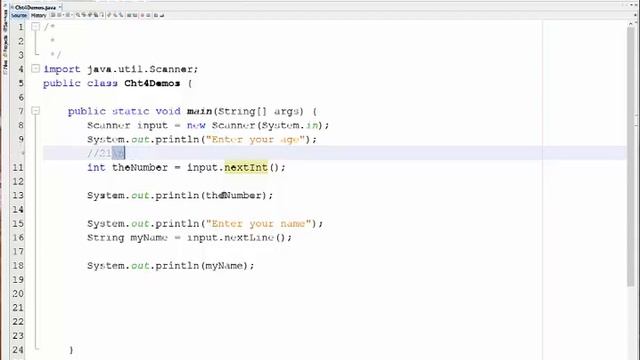 Avoiding Issues with nextInt() followed by nextLine() смотреть онлайн