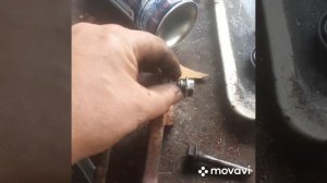 Опел Зафира А ремонт, разработка заднего тормозного супорта