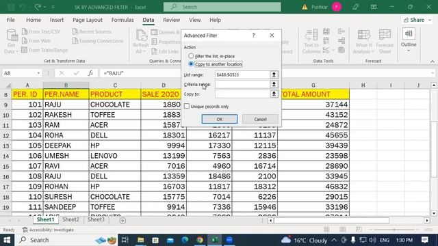 Use of Advance Filter in MS Excel | GIT Education смотреть онлайн