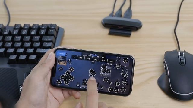 Baseus Keyboard Mouse Game Adapter Gamepad Controller Converter Mobile Game Transfer Station for iO смотреть онлайн
