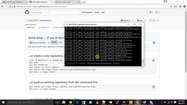 Git configuration in my laptop смотреть онлайн