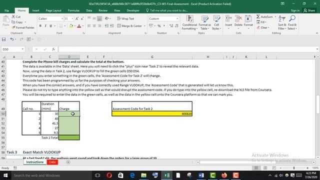 Excel Skills for Business: Intermediate 2 – w3 ǀǀ Final assessment ǀǀ Macquarie University смотреть онлайн