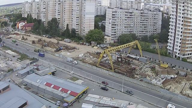 Triolan.Live - Харьков, строительство станции метро "Победа" (09-09-2015) смотреть онлайн