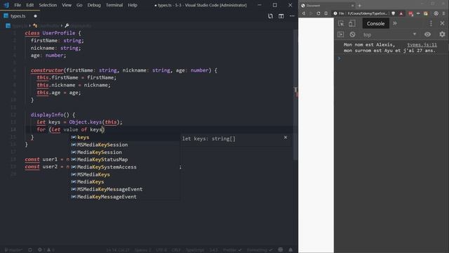 [17/??] Les classes et les fonctions avec TypeScript | TypeScript pour débutants en 2019 смотреть онлайн