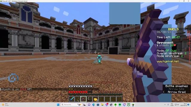 Minecraft pvp (java 1.20.1 Hypixel) смотреть онлайн